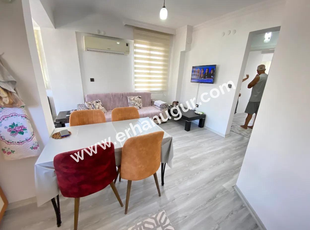 2 1 Wohnung Zum Verkauf Im Zentrum Von Ürkmez 350M Große Geräumige Struktur Zum Meer