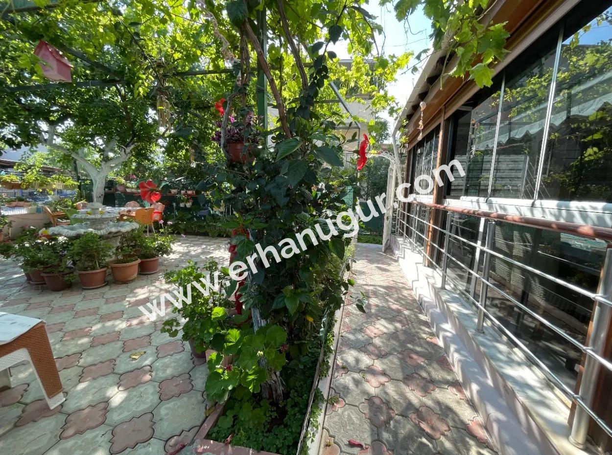 2 1 Apartment For Sale In Ürkmez With 350Mt Garden To The Sea In The Center