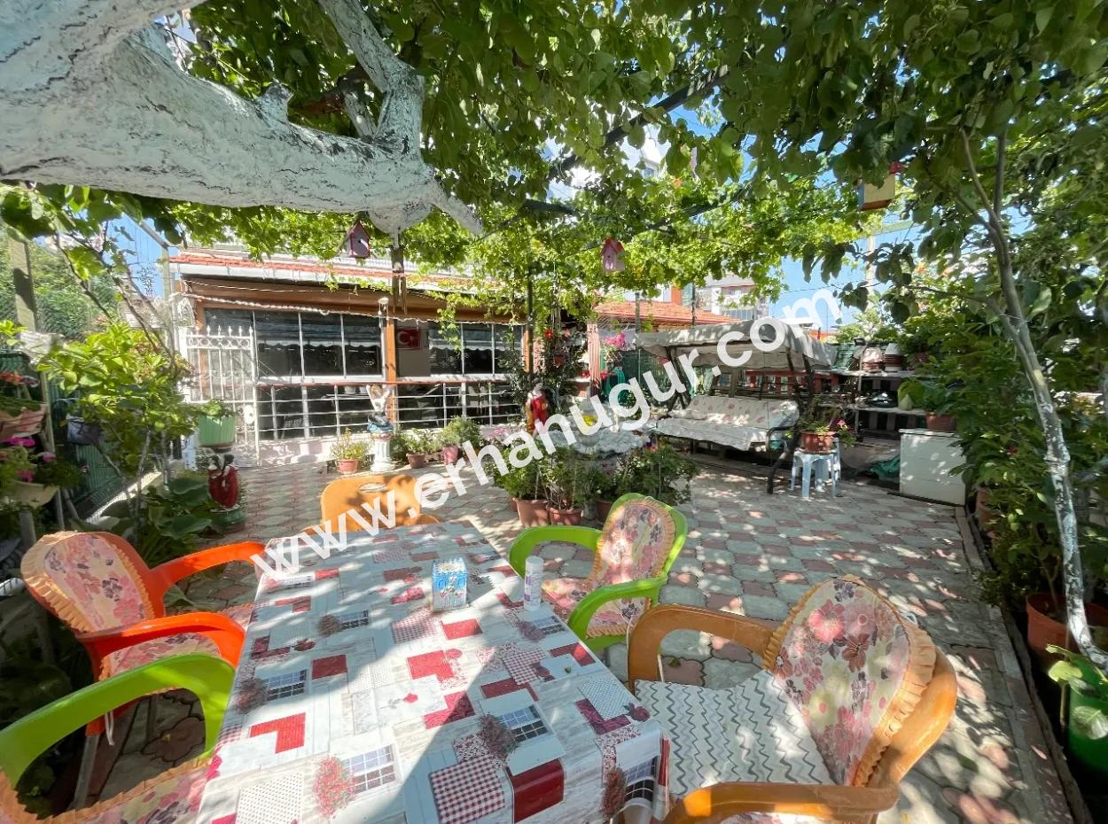 2 1 Apartment For Sale In Ürkmez With 350Mt Garden To The Sea In The Center