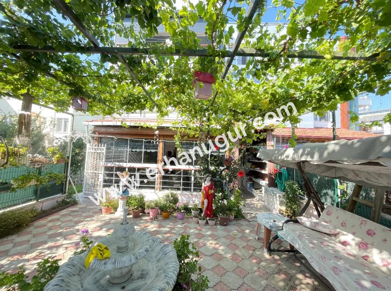 2 1 Apartment For Sale In Ürkmez With 350Mt Garden To The Sea In The Center