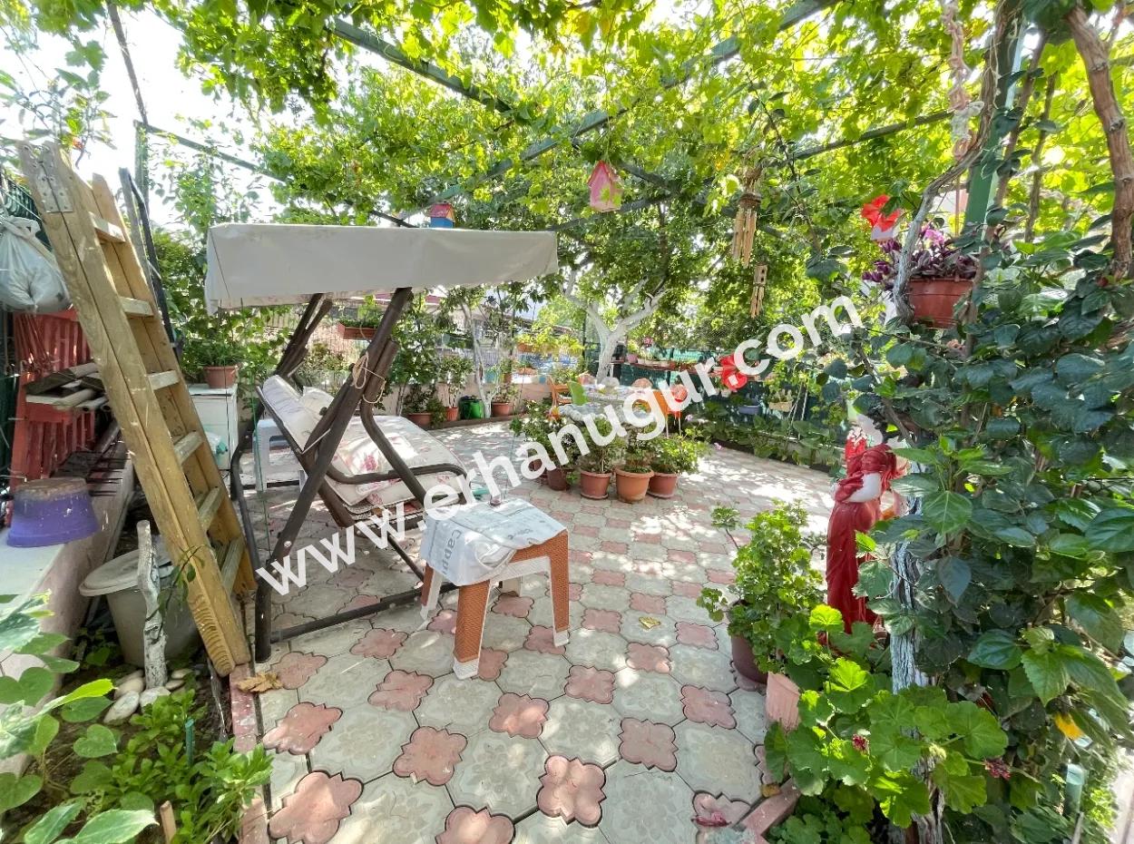 2 1 Apartment For Sale In Ürkmez With 350Mt Garden To The Sea In The Center