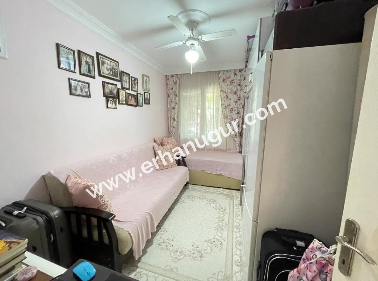 2 1 Apartment For Sale In Ürkmez With 350Mt Garden To The Sea In The Center