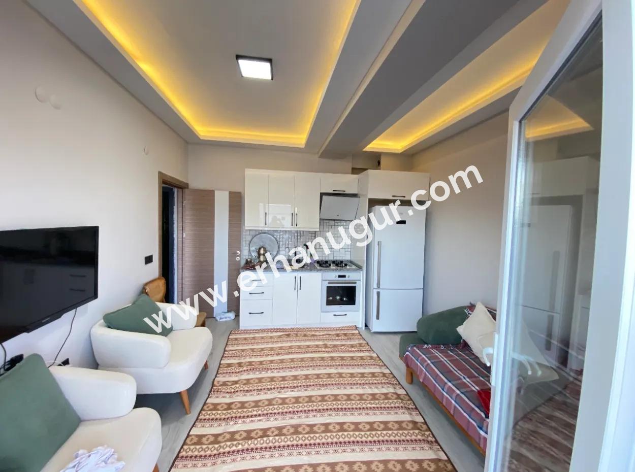 1 1 Apartment For Sale In Gümüldür With Full Sea Elevator