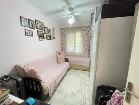 2 1 Apartment For Sale In Ürkmez With 350Mt Garden To The Sea In The Center