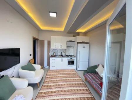 1 1 Apartment For Sale In Gümüldür With Full Sea Elevator